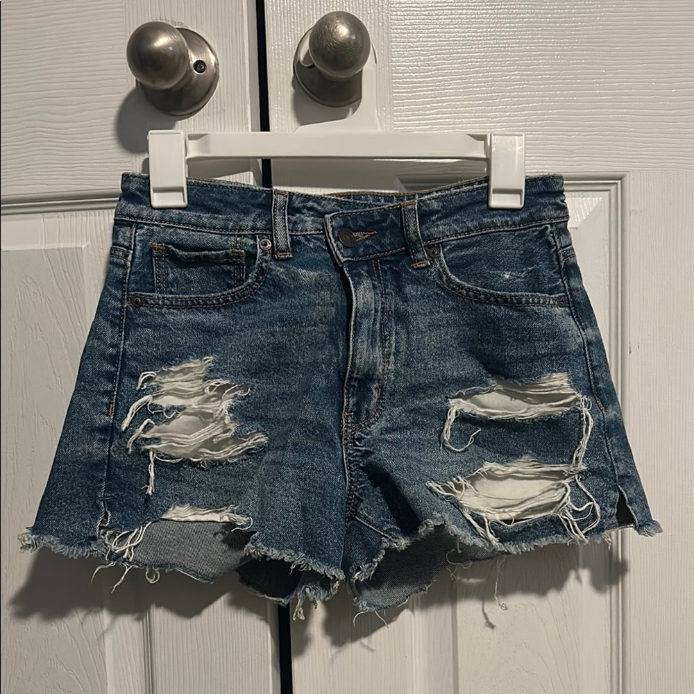 AE Distressed Denim Shorts